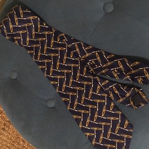 CÉLINE tie NWOT dark blue prep style